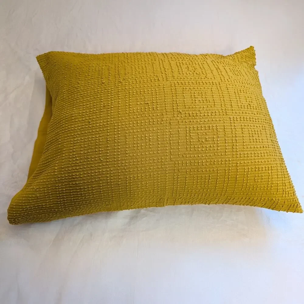 Anthropologie Turmeric Textured Pillow Sham - New